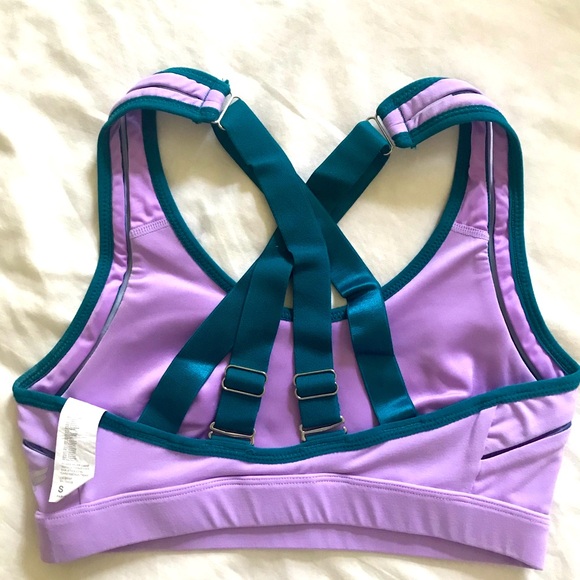 Fabletics 3 pieces athletic matching set, crisscross back, color block - Picture 4 of 11